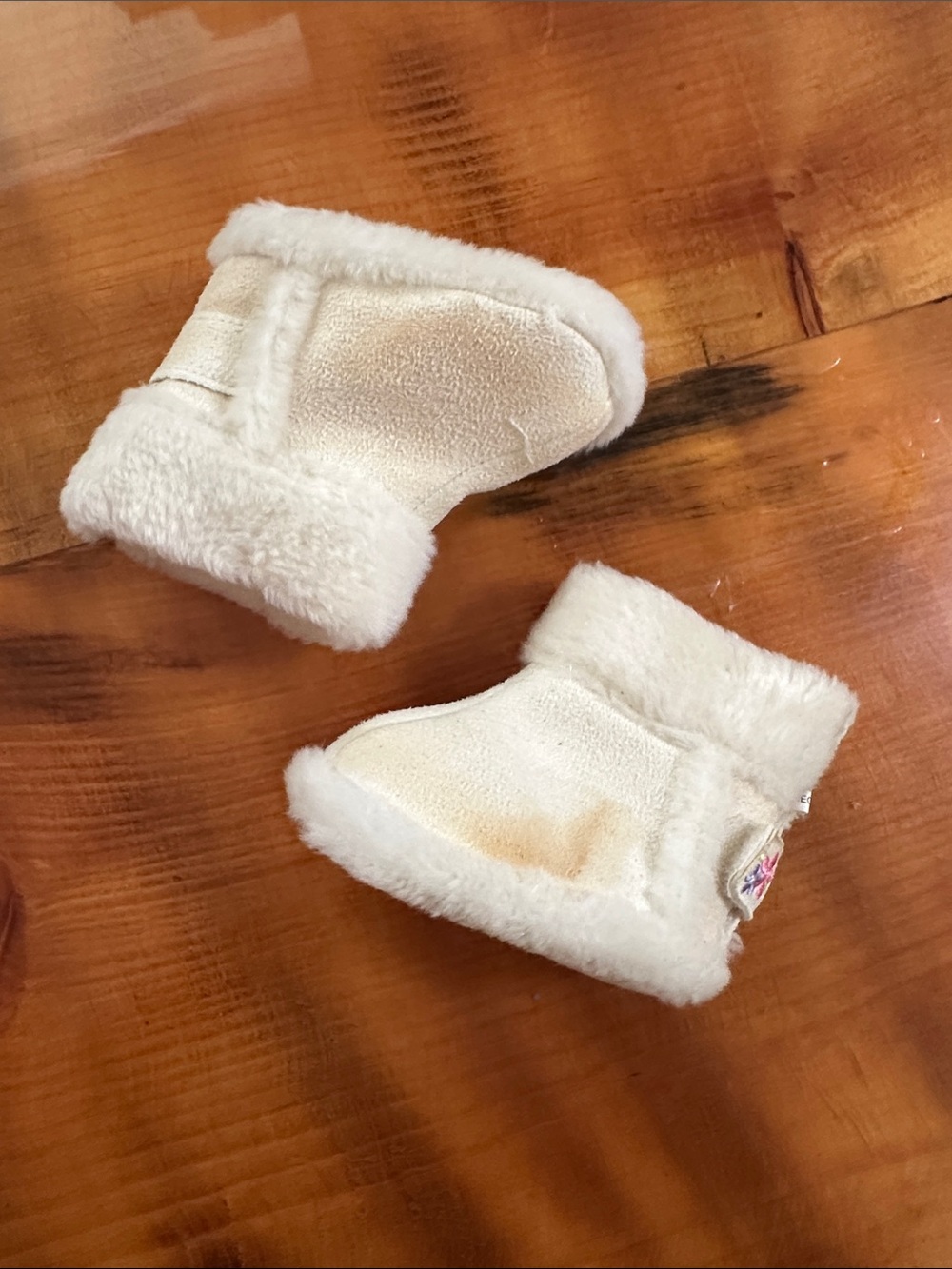 Kids Cream Faux Fur Booties NewBorn - Cozy Winter Shoes